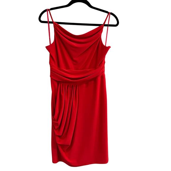 Nine West Red Spaghetti Strap Mini Dress Size 8 - Picture 1 of 4